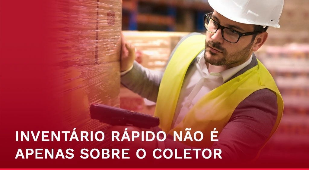 Inventário rápido com coletor de dados e integração inteligente para operações previsíveis